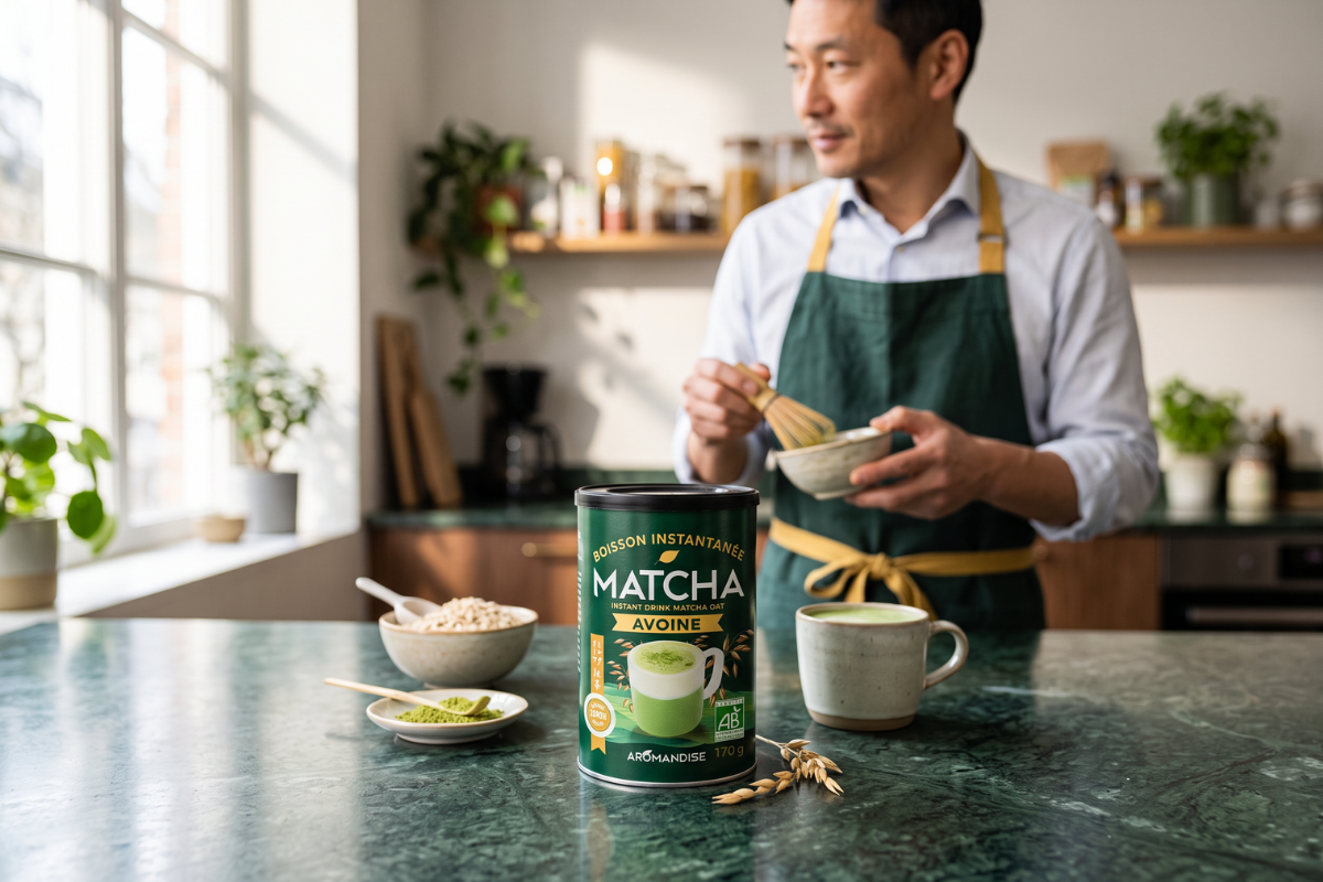 Aromandise Matcha Instant latte Havre - �ko 170g
