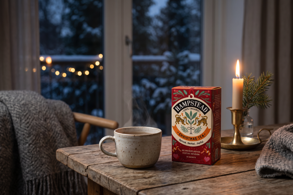 Hampstead Christmas Te � koffeinfri �kologisk urtete (20 breve) i stemningsmilj�