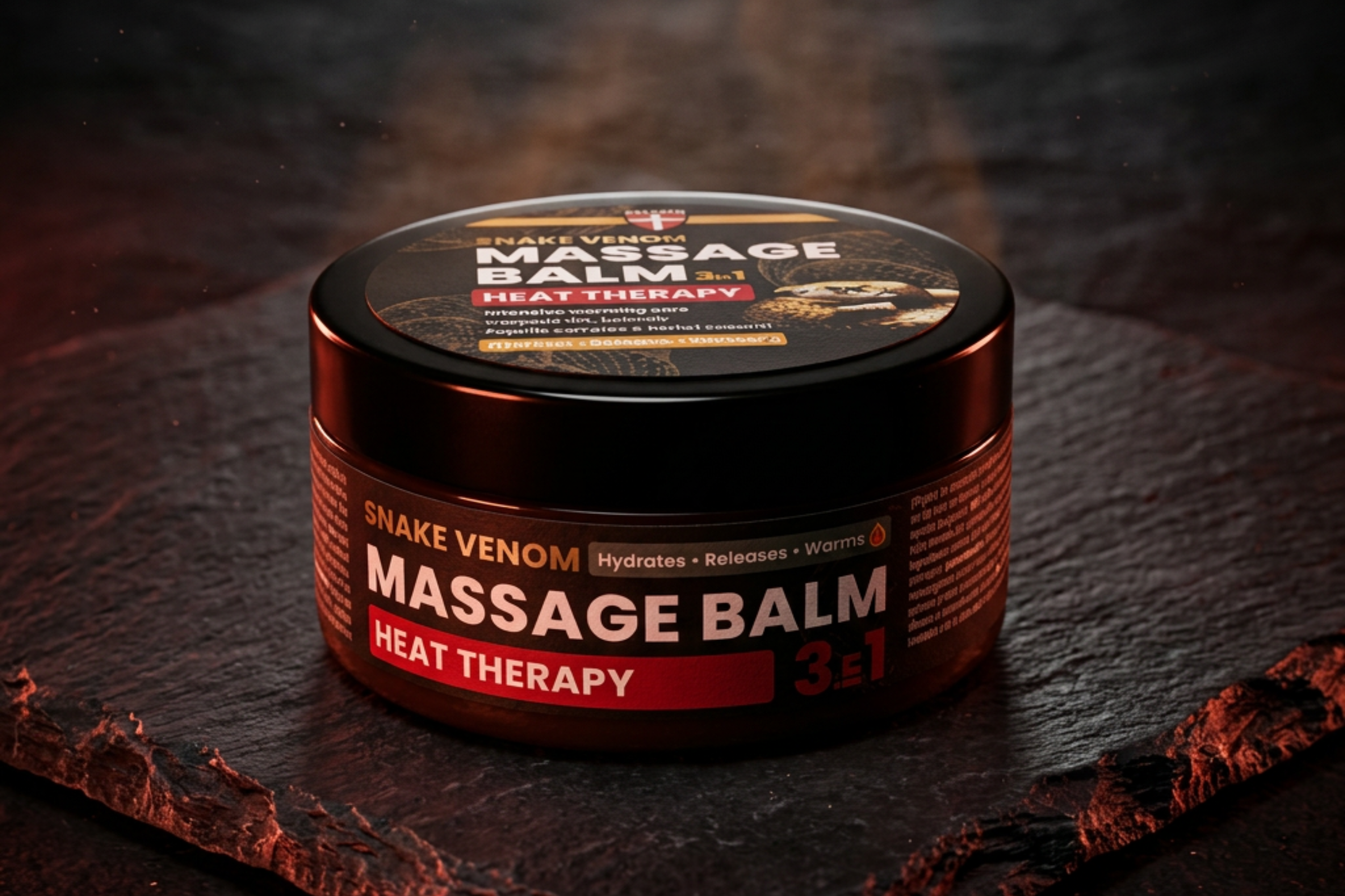 Palacio Heat Therapy Massage Balm med SYN-AKE peptider og slangegift
