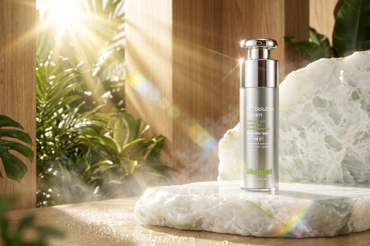Illumiel AC Solution Cream 40ml luksuri�s airless pumpeflaske til koreansk ansigtscreme