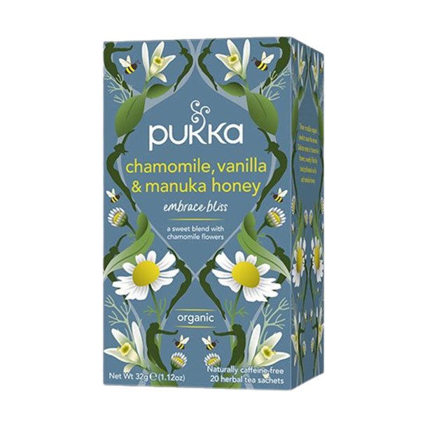 Pukka Chamomile, Vanilla og Manuka Honey �kologisk te &ndash; 20 breve