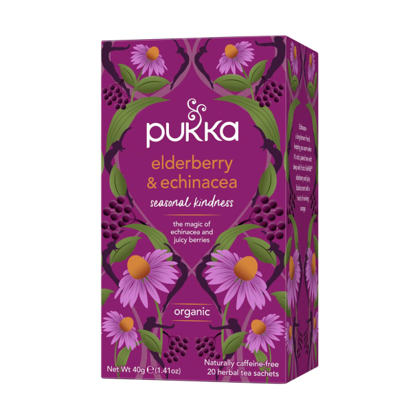 Pukka Elderberry og Echinacea �kologisk te &ndash; 20 breve