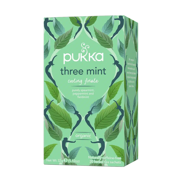 Pukka Three Mint �kologisk te &ndash; 20 breve