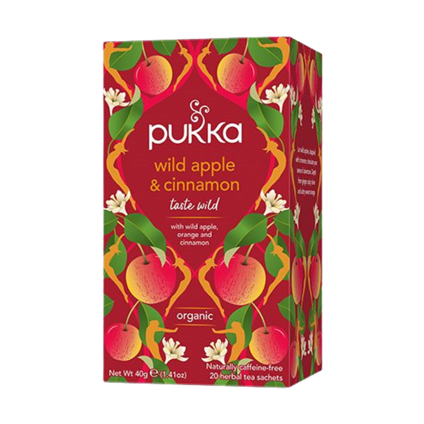 Pukka Wild Apple og Cinnamon �kologisk te &ndash; 20 breve