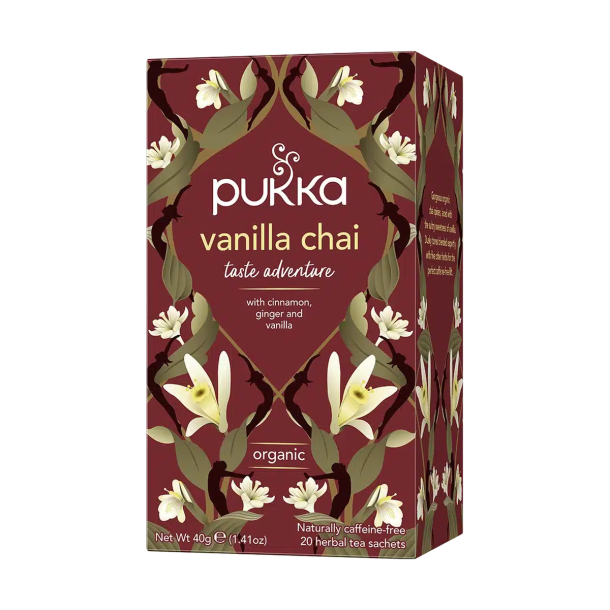 Pukka Vanilla Chai �kologisk te &ndash; 20 breve