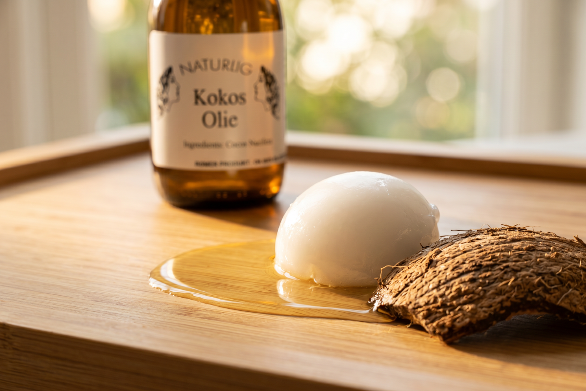 R�mer Naturlig Kokosolie 100 ml i klassisk brun glasflaske