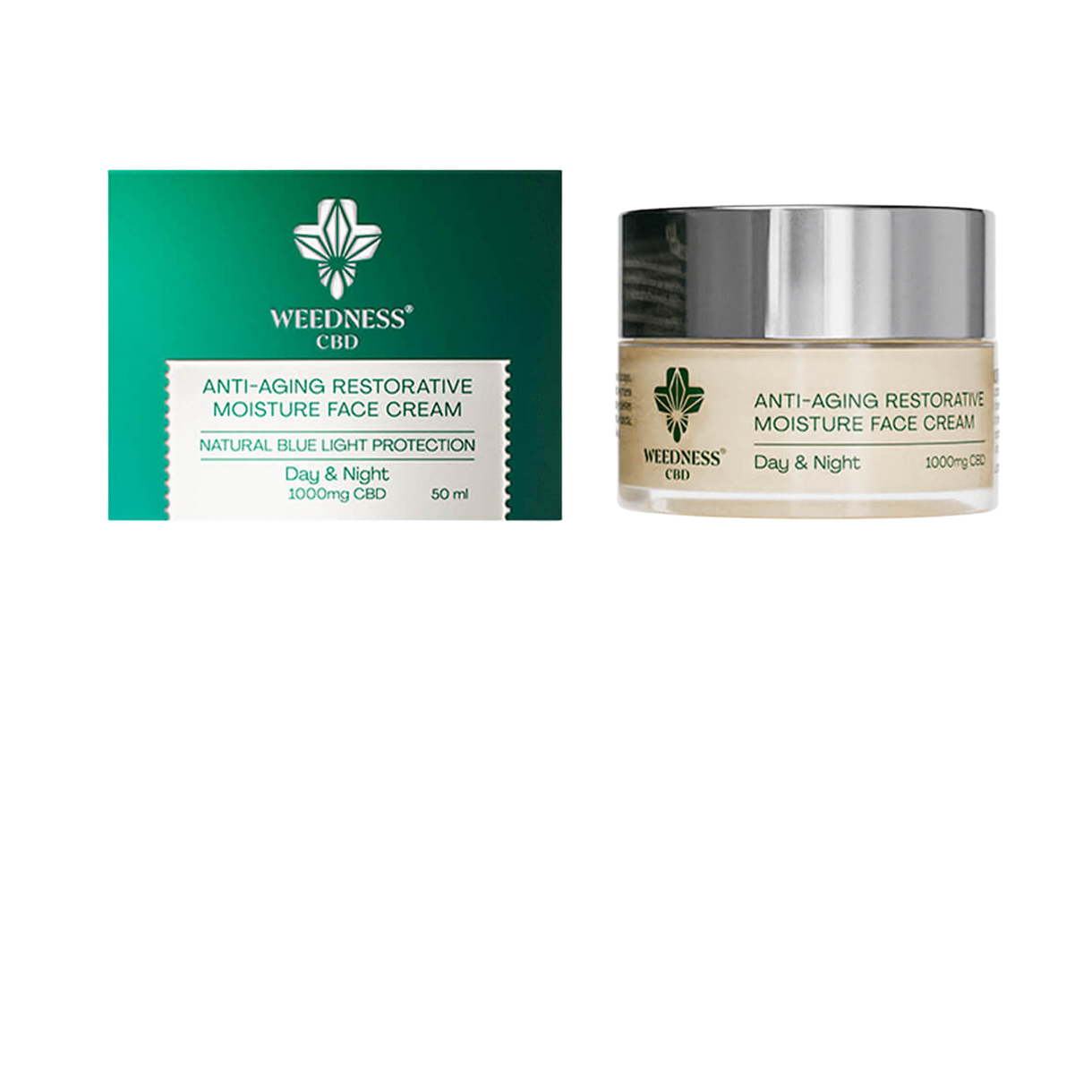 Weedness Anti-Aging Restorative Moisture Face Cream 1000mg CBD (50ml)