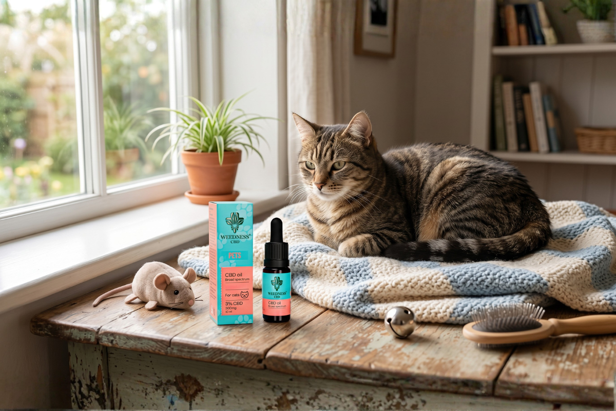 Weedness CBD PET oil til katte 3% 10ml