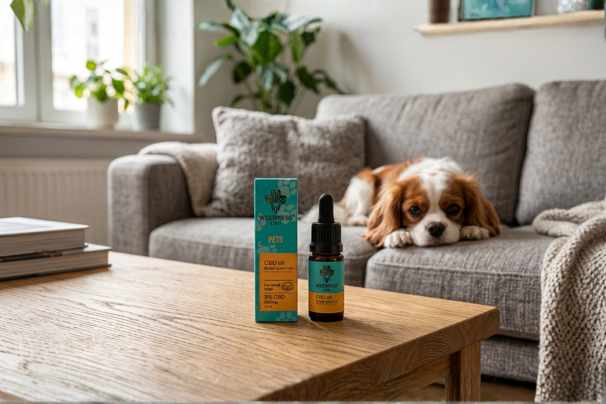 Weedness CBD PET oil til sm� hunde 3% 10ml