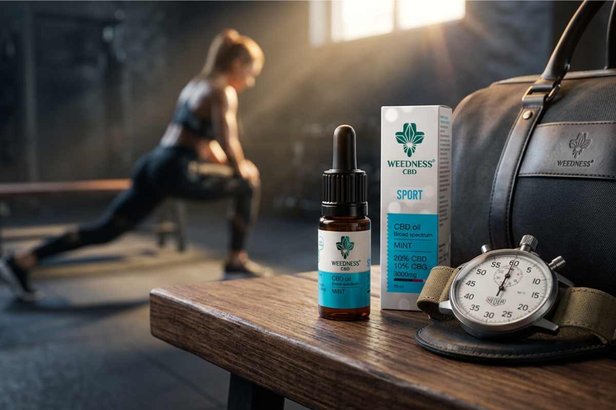Weedness Sport Mundolie 30% CBD/CBG � Professionel restitution med mynte