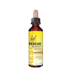 Bach Rescue Remedy dr�ber 20 ml &ndash; Originale alkoholfrie blomsterremedier i glasflaske med pipette til naturlig balance.