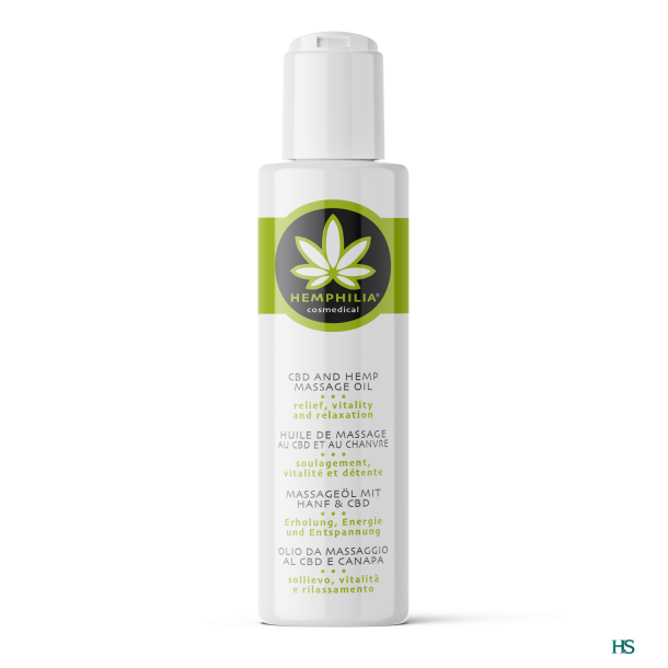 Hemphilia kologisk hampolie til ansigt, krop, hovedbund 100ml