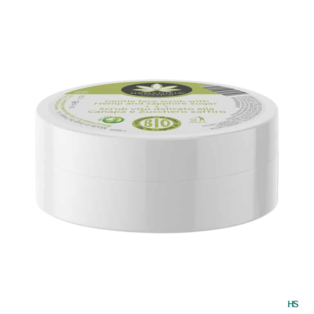 Hemphilia kologisk Ansigtsscrub med Hampolie og safirsukker