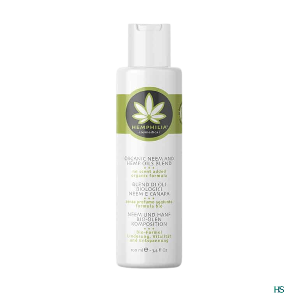 Hemphilia kologisk Neem og Hampolie til krop og ansigt 100 ml