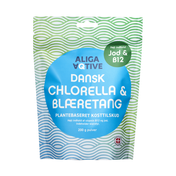 Aliga Aqtive Chlorella &amp; Bl�retang Pulver 200g