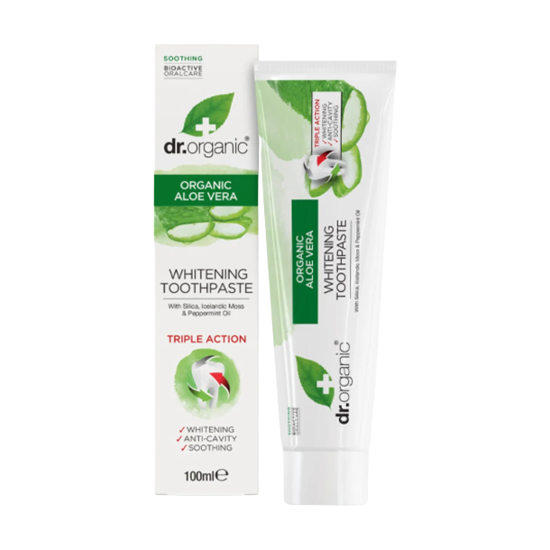 Dr. Organic Tandpasta Aloe Vera 100 ml.