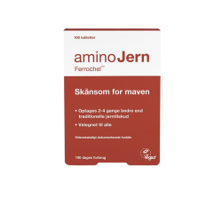 AminoJern 25 mg fra Pharmovital - pakke med 100 tabletter