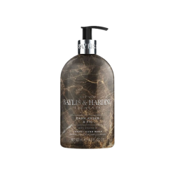 Baylis & Harding Elements Dark Amber & Fig h�nds�be 500 ml &ndash; Elegant flaske med marmordesign og pumpe.