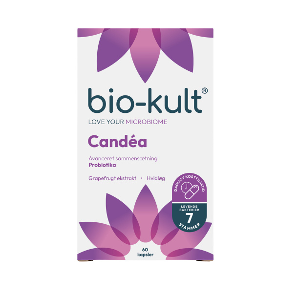 Bio-Kult Cand�a m�lkesyrebakterier med hvidl�g og grapefrugt 60 kapsler.