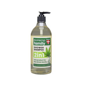 PALACIO 2-in-1 BioHemp family Shower Shampoo, 750 ml