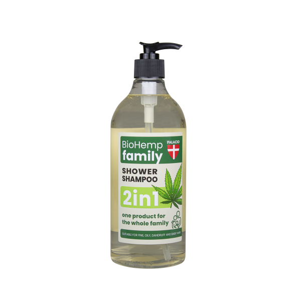 PALACIO 2-in-1 BioHemp family Shower Shampoo, 750 ml