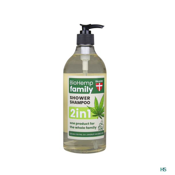 PALACIO 2-in-1 BioHemp family Shower Shampoo, 750 ml