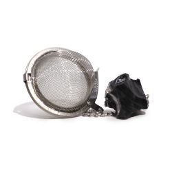 1 stk. Te-�g med R� Sort Obsidian - Black Obsidian