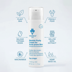 Weedness Blemish Purity CBD Cream � Til uren &amp; fedtet hud 50ml.