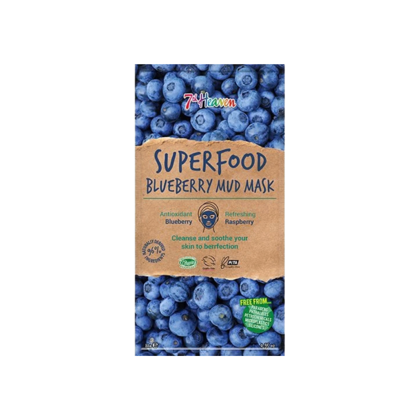 7th Heaven Blueberry Mud Mask ansigtsmaske med bl�b�r og ler.