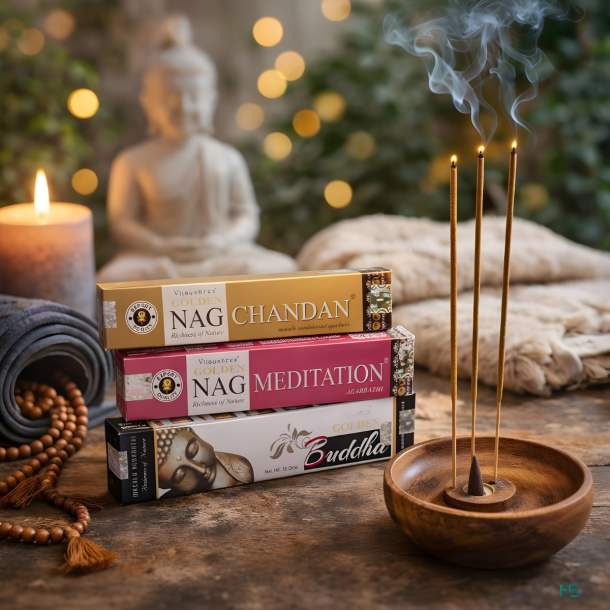 Buddha Startpakke: 3 x R�gelse &amp; Holder - Ro &amp; Balance