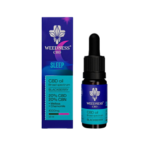 Weedness Sleep Blackberry 20% CBD 20% CBG Oil 10 ml
