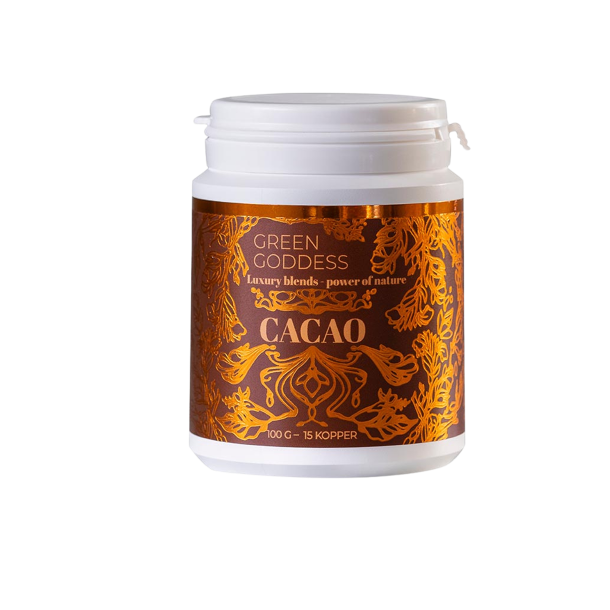 Green Goddess Cacao Blend sukkerfri kakao pulver 100g med 93% kakao.