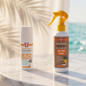 Palacio CannaProtect Sun Care Duo - SPF50 Ansigt & After Sun Olie