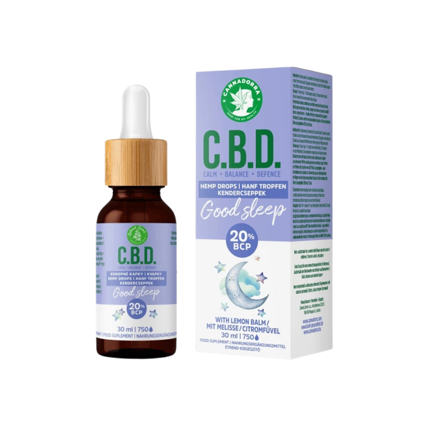 Cannadorra C.B.D. Hemp drops with BCP Good sleep 30 ml