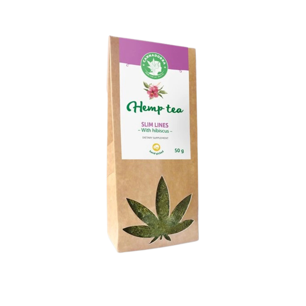 Cannadorra Hemp Tea Slim Line with Hibiscus, 50 g