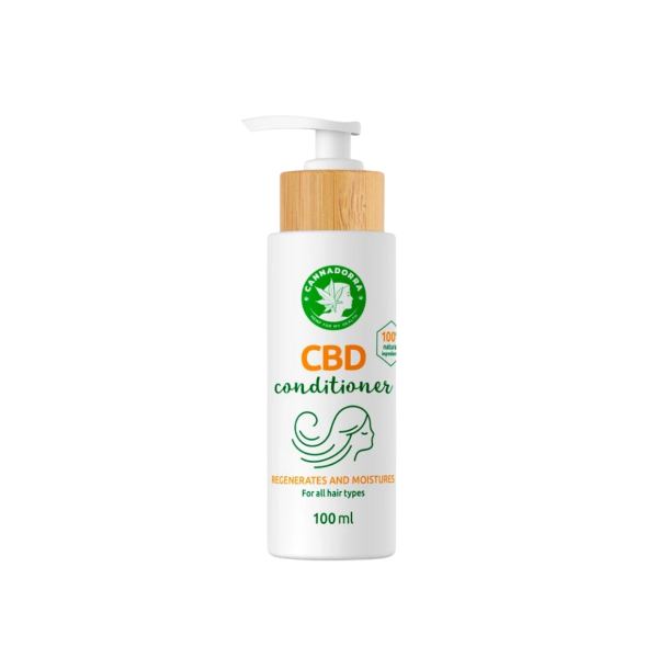 Cannadorra CBD Conditioner 100 ml naturlig balsam med hamp og macadamia for sundt og glansfuldt h�r.
