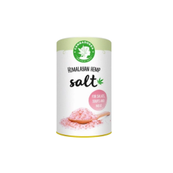 Cannadorra Himalaysalt med hamp 165g pink mineralsalt rigt p� jern og 84 essentielle mineraler.