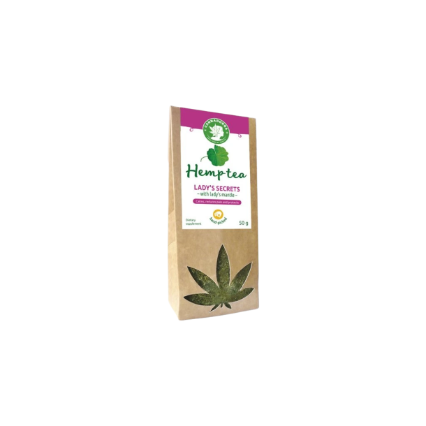 Cannadorra Hemp Tea Lady's Secrets 50g �kologisk urteblanding med hampetop og l�vefod til kvindeligt velv�re og balance.