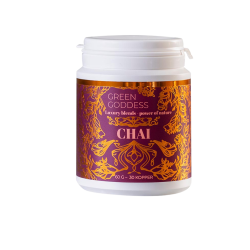 Green Goddess Chai Blend sukkerfri chai latte pulver 60g med ceylon kanel.