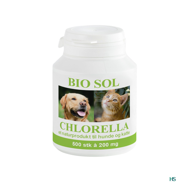 Chlorella kologisk  Bio-Sol 500 tabl.