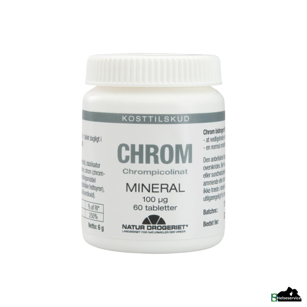 Natur Drogeriet Chrom 100 &mu;g tabletter 60 stk.