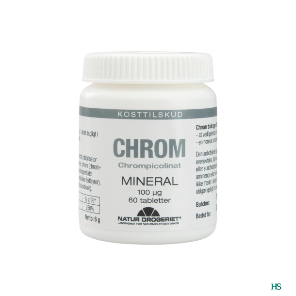 Natur Drogeriet Chrom 100 &mu;g tabletter 60 stk.