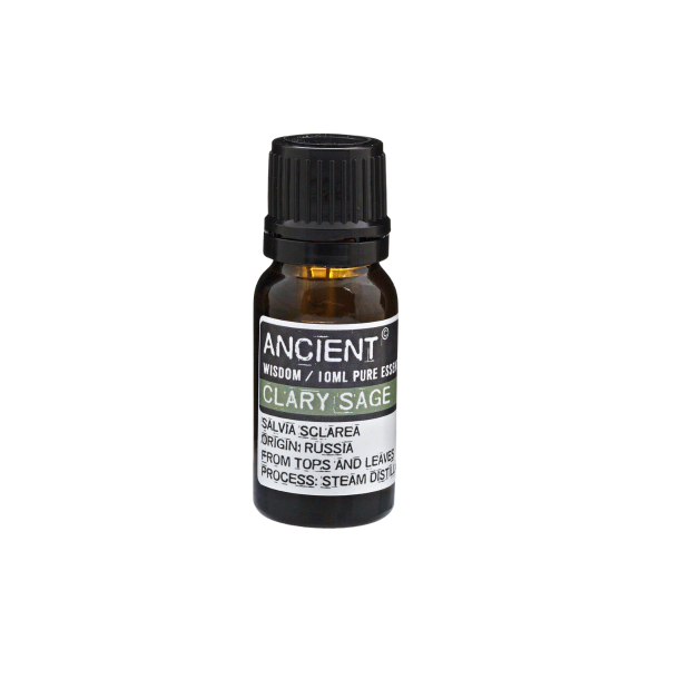 Ancient 10 ml ren fransk muskatsalvie �terisk olie til kvindelige gener og afstressning.