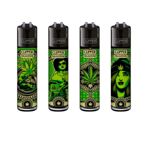 Clipper Premium Lighter - Grass Art 2 Ass.