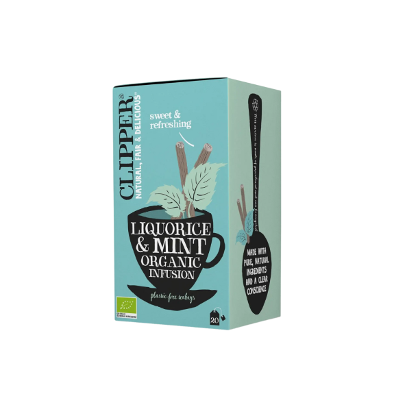 Clipper Lakridsrod &amp; Pebermynte te � �ko 20 breve.