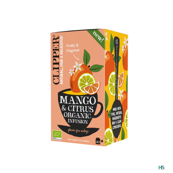 Clipper Mango &amp; Citrus te ko 20 breve