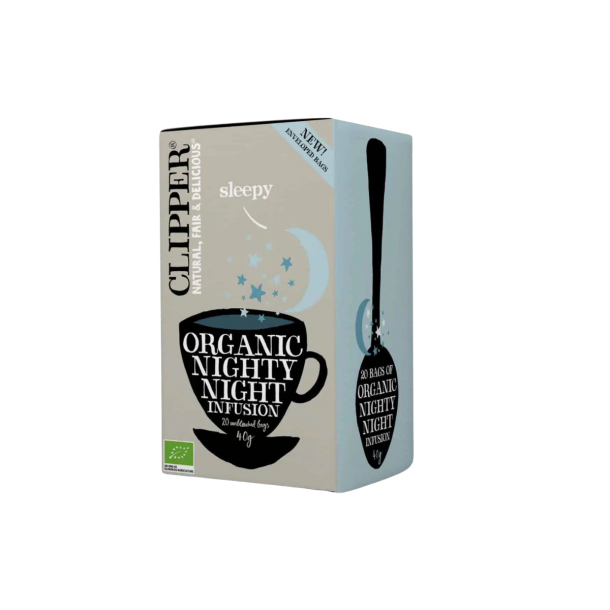 Clipper Nighty Night �kologisk urtete 20 breve med kamille og appelsin.