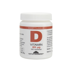 Natur drogeriet D-vitamin 85 mcg 180 stk.
