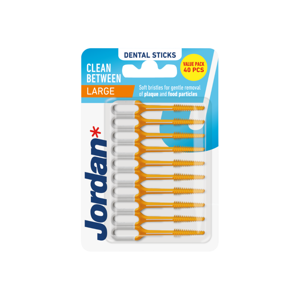 Jordan Clean Between Sticks Large (40 stk) – Med Fluor & Mint