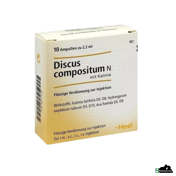 Heel Discus compositum med Kalmia 10 x 2,2 ml Drikkkeampul